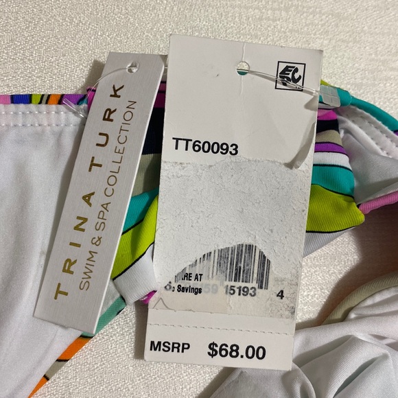 TRINA TURK Women's Side Shirred Hipster Bikini Bottom Size 8 - Picture 6 of 6